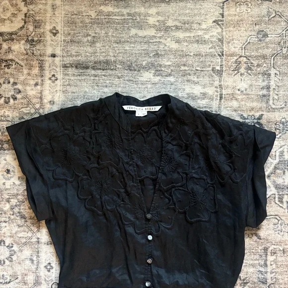 Veronica Beard Archie embroidered floral dress size 8 - Picture 10 of 14